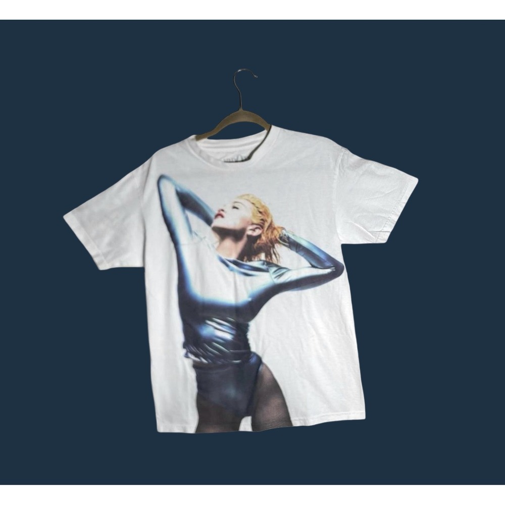 Madonna The Celebration Tour T-Shirt White Absolutely No Regrets Graphic Tee M